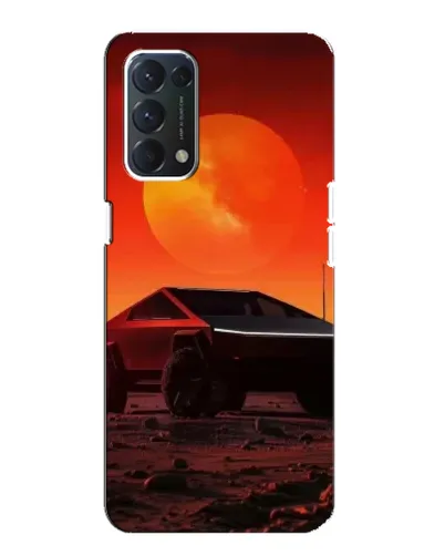 Чохол для OPPO A74 з картинкою «Cybertruck на Марсі»