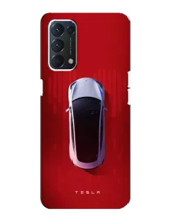 Чохол для OPPO A74 з картинкою «Tesla Top View» Чохол для OPPO A74 з картинкою «Tesla Top View»