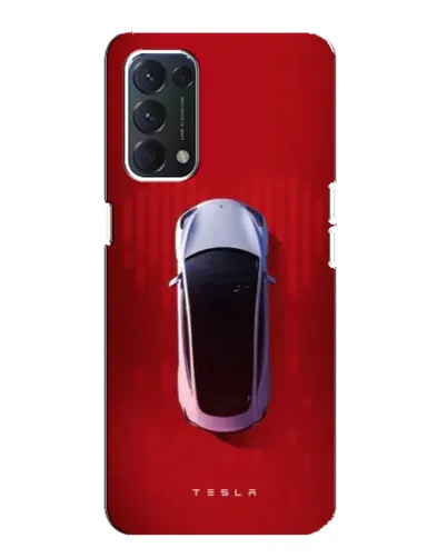 Чохол для OPPO A74 з картинкою «Tesla Top View»
