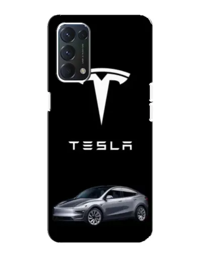 Чохол для OPPO A74 з картинкою «Tesla Model Y»
