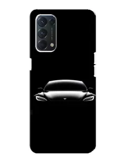 Чохол для OPPO A74 з картинкою «Фари Tesla Night» Чохол для OPPO A74 з картинкою «Фари Tesla Night»