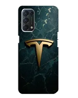 Чохол для OPPO A74 з картинкою «Мармурова Tesla Gold» Чохол для OPPO A74 з картинкою «Мармурова Tesla Gold»