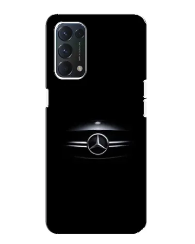 Чехол для OPPO A74 с картинкой «Mercedes — абстрактные линии»