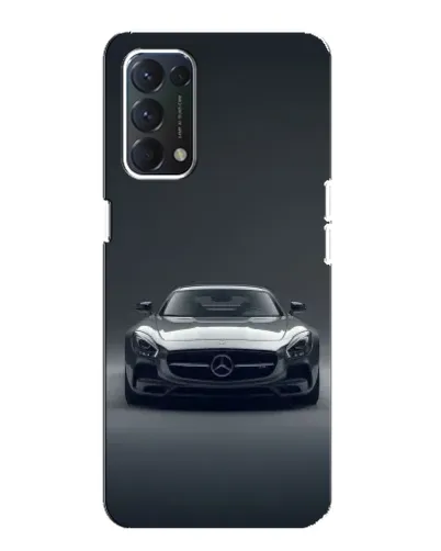 Чехол для OPPO A74 с картинкой «Mercedes на черном»