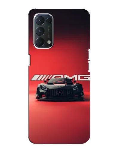 Чехол для OPPO A74 с картинкой «Mercedes AMG — красная линия»