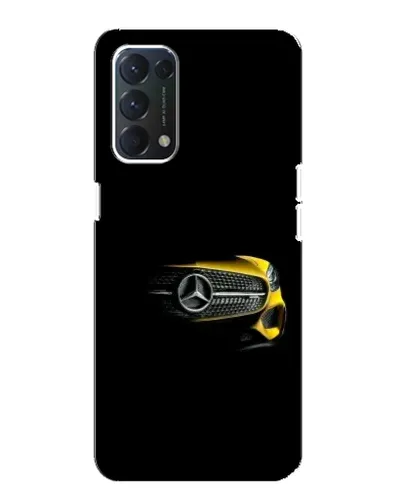 Чехол для OPPO A74 с картинкой «Mercedes — ретро стиль»