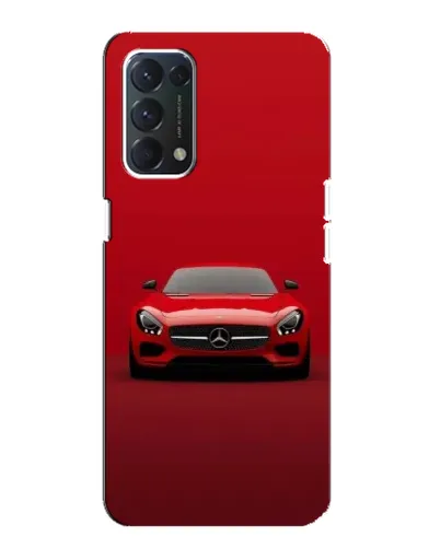 Чехол для OPPO A74 с картинкой «Красный Mercedes AMG»
