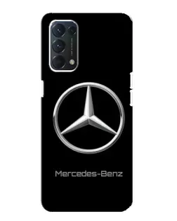 Чехол для OPPO A74 с картинкой «Mercedes Silver Logo»