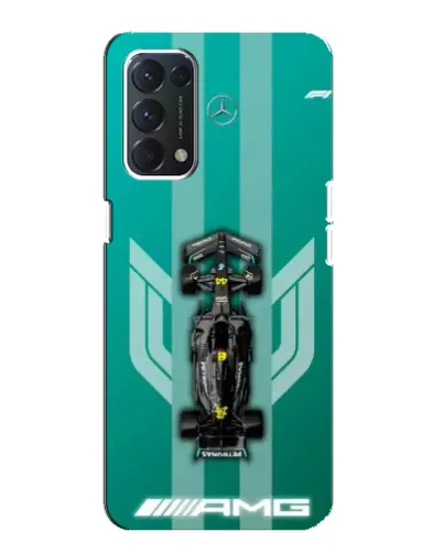 Чехол для OPPO A74 с картинкой «Mercedes AMG Petronas»