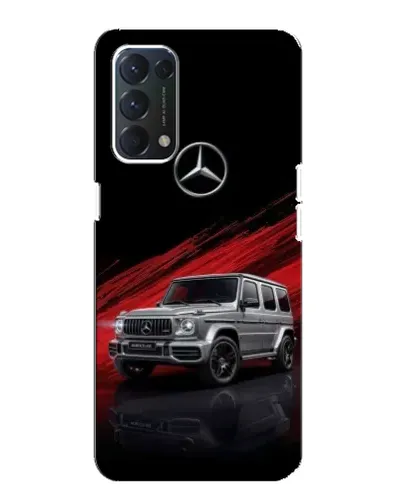 Чехол для OPPO A74 с картинкой «Mercedes G-Class красный»