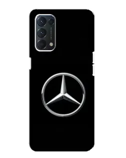 Чехол для OPPO A74 с картинкой «Mercedes классический лого»