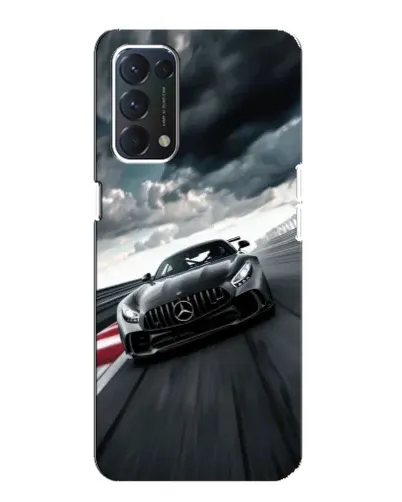 Чехол для OPPO A74 с картинкой «Гоночный Mercedes AMG»