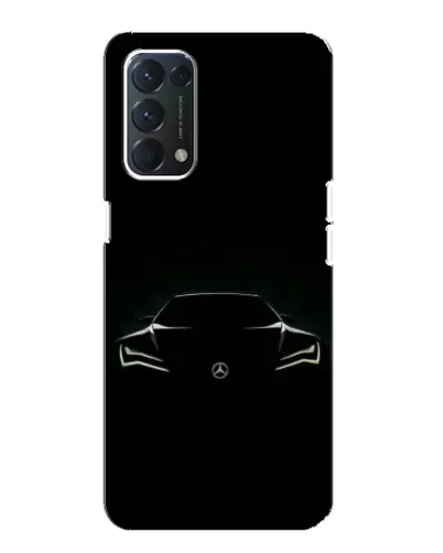 Чехол для OPPO A74 с картинкой «Mercedes — силуэт авто» Чехол для OPPO A74 с картинкой «Mercedes — силуэт авто»