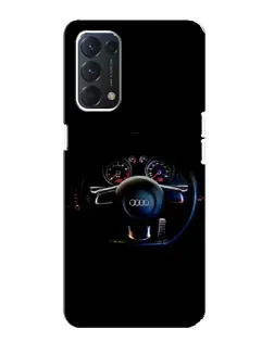 Чохол для OPPO A74 з картинкою «Салон Audi — кермо» Чохол для OPPO A74 з картинкою «Салон Audi — кермо»