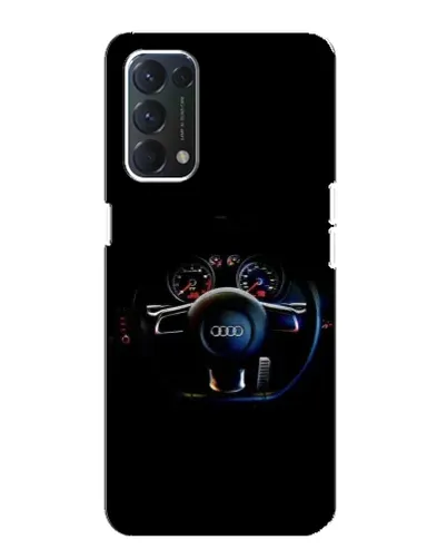 Чохол для OPPO A74 з картинкою «Салон Audi — кермо»
