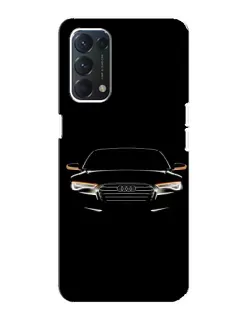 Чохол для OPPO A74 з картинкою «Audi — нічний контур»