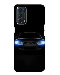 Чохол для OPPO A74 з картинкою «Audi в неоні»