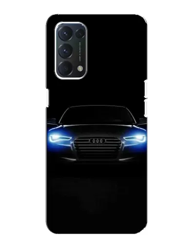 Чохол для OPPO A74 з картинкою «Audi в неоні»
