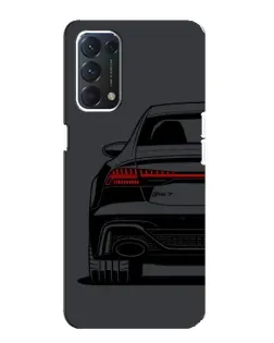 Чохол для OPPO A74 з картинкою «Задня частина Audi — арт»