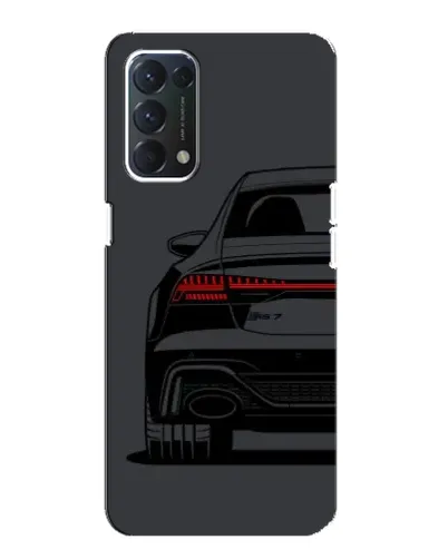 Чохол для OPPO A74 з картинкою «Задня частина Audi — арт»