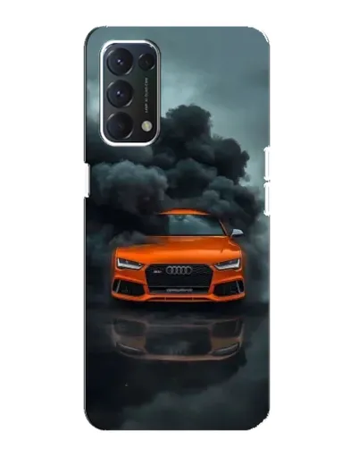 Чохол для OPPO A74 з картинкою «Audi у хмарах диму»