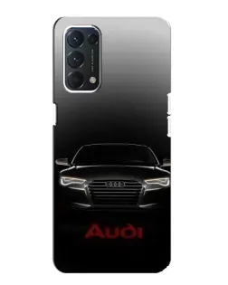 Чохол для OPPO A74 з картинкою «Audi — градієнтний контур»