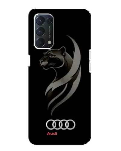 Чохол для OPPO A74 з картинкою «Графіка — пантера та Audi»