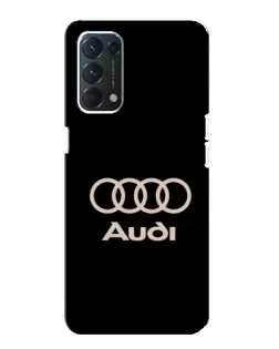 Чохол для OPPO A74 з картинкою «Audi — золотий логотип»