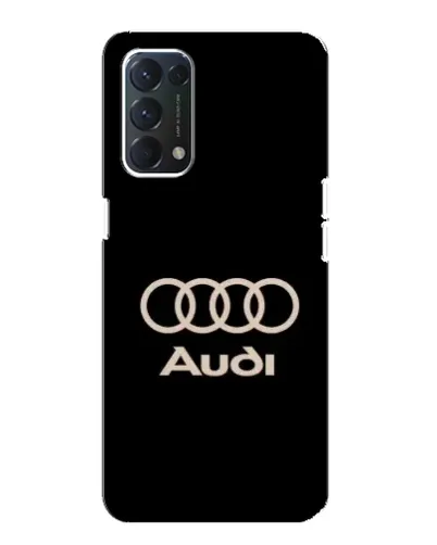 Чохол для OPPO A74 з картинкою «Audi — золотий логотип»