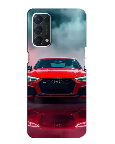 Чохол для OPPO A74 з картинкою «Audi RS — червоний стиль»