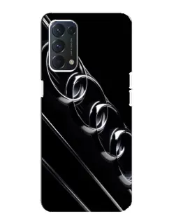 Чохол для OPPO A74 з картинкою «Audi — абстрактні кільця»