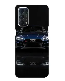 Чохол для OPPO A74 з картинкою «Audi — нічне відображення»