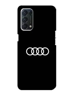 Чохол для OPPO A74 з картинкою «Audi White Logo»