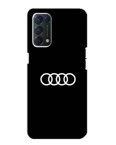 Чохол для OPPO A74 з картинкою «Audi White Logo»