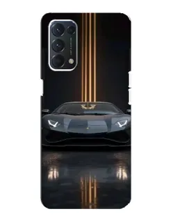 Чохол для OPPO A74 з картинкою «Lamborghini золоті лінії» Чохол для OPPO A74 з картинкою «Lamborghini золоті лінії»