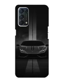 Чохол для OPPO A74 з картинкою «Lamborghini симетрія доріг»