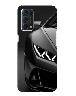 Чохол для OPPO A74 з картинкою «Lamborghini фари деталізація»
