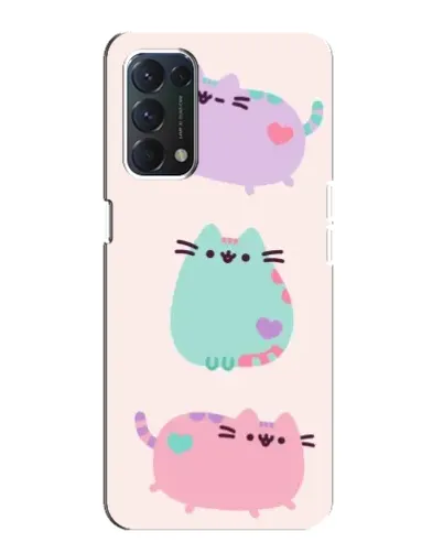 Чохол для OPPO A74 з картинкою «Pusheen тріо» Чохол для OPPO A74 з картинкою «Pusheen тріо»