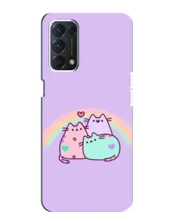 Чохол для OPPO A74 з картинкою «Веселкові Пушини» Чохол для OPPO A74 з картинкою «Веселкові Пушини»
