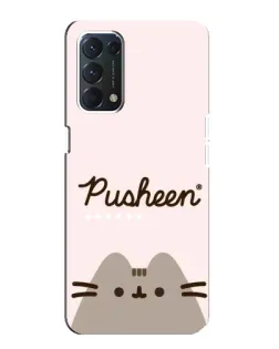 Чохол для OPPO A74 з картинкою «Pusheen логотип» Чохол для OPPO A74 з картинкою «Pusheen логотип»