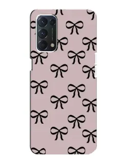 Чохол для OPPO A74 з картинкою «Чорні бантики»