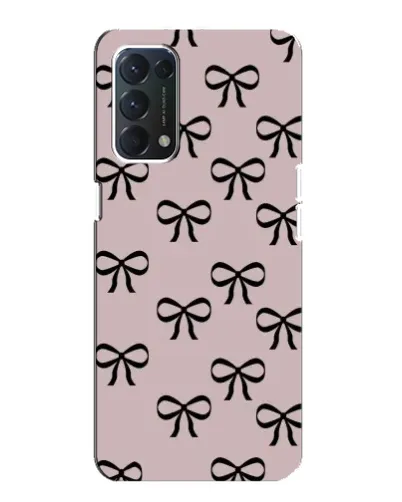 Чохол для OPPO A74 з картинкою «Чорні бантики»