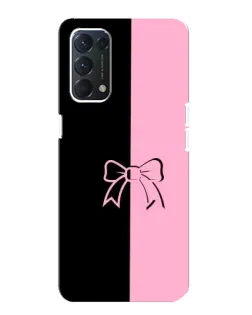 Чохол для OPPO A74 з картинкою «Половинки банту»