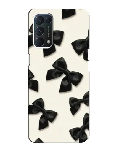 Чохол для OPPO A74 з картинкою «Чорні бантики»