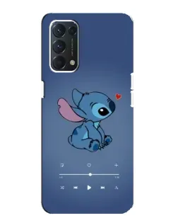 Чохол для OPPO A74 з картинкою «Музичний Stitch»