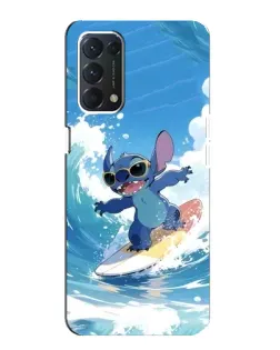 Чохол для OPPO A74 з картинкою «Стіч на хвилі»