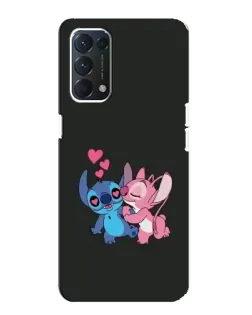 Чохол для OPPO A74 з картинкою «Анжел цілує Стіча»
