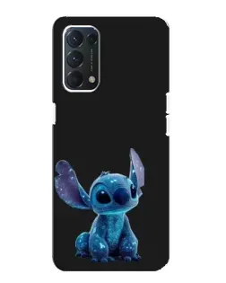 Чохол для OPPO A74 з картинкою «Стіч на чорному»