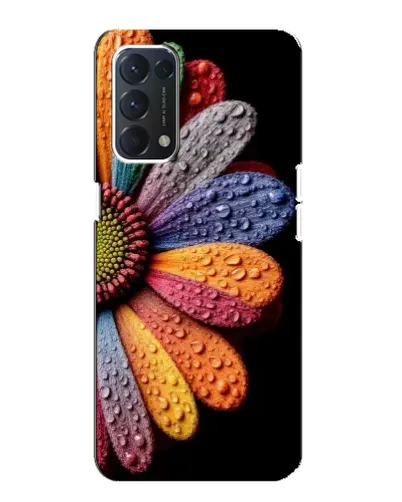 Чохол для OPPO A74 з картинкою «Райдужна квітка»