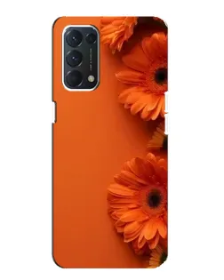Чохол для OPPO A74 з картинкою «Помаранчеві гербери»